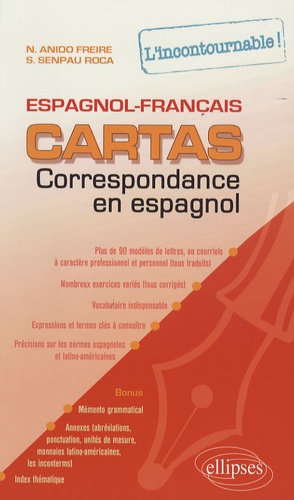 Cartas. Correspondance en espagnol, l'incontournable ! espagnol-français