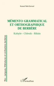 Mémento grammatical et orthographique de Berbère