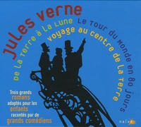 Jules Verne - Jules Verne : Voyage au centre de la terre ; Le tour du monde en 80 jours ; De la terre à la lune. 3 CD audio