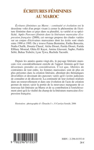 Ecritures féminines au Maroc : continuité et évolution.