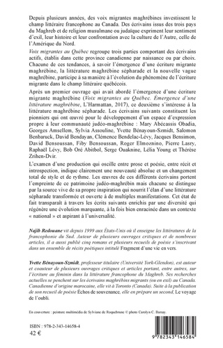 Voix migrantes au Québec. Volume 2, Littérature maghrébine sépharade