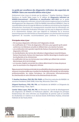 Diagnostics infirmiers. Définitions et classification. Edition 2021-2023