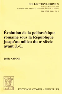 Evolution de la poliorcétique romaine sous la République jusqu'au milieu du IIe siècle avant J-C