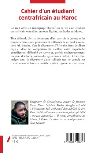 Cahier d'un étudiant centrafricain au Maroc