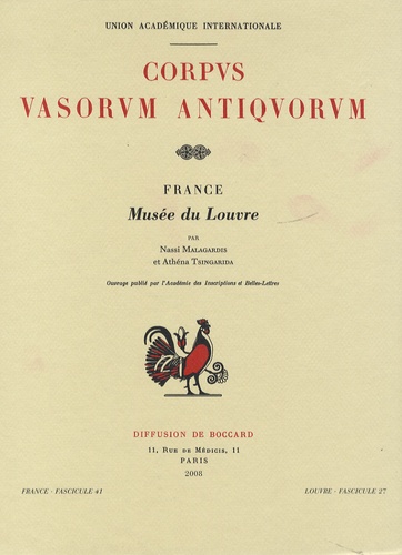 Nassi Malagardis et Athéna Tsingarida - Corpus Vasorum Antiquorum - France fascicule 41, Musée du Louvre fascicule 27.