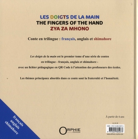 Les doigts de la main. Edition français-anglais-shimaore
