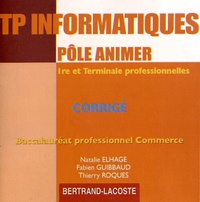 Natalie Elhage et Fabien Guibbaud - TP informatiques pôle animer 1e et Tle Bac Pro Commerce - Corrigé. 1 Cédérom