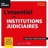Natalie Fricero et Thibault Goujon-Bethan - L'essentiel des institutions judiciaires.