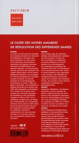 Le guide des modes amiables de résolution des différends  Edition 2017-2018