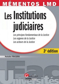 Natalie Fricero - Les Institutions judiciaires.