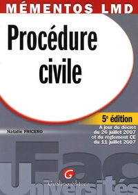 Natalie Fricero - Procédure civile.