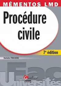 Natalie Fricero - Procédure civile.