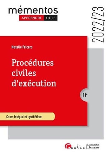 Procédures civiles d'exécution 11e édition