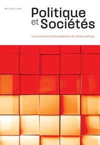 Natalie Rinfret et Francine Tougas - Politique et Sociétés. Vol. 33 No. 2,  2014.