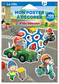 Mon poster à décorer P'tits véhicules La ville