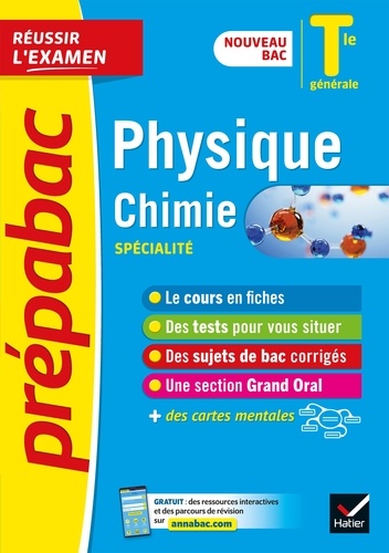 Physique-Chimie Tle générale (spécialité) - Prépabac Réussir l'examen - Bac 2023. nouveau programme de Terminale