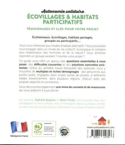 Autonomie solidaire écovillages & habitats participatifs. Témoignages et clés pour votre projet