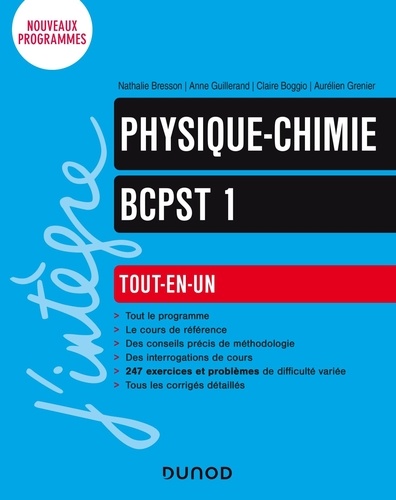 Physique-chimie BCPST 1. Tout-en-un