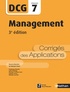 Nathalie Claret - Management DCG 7 - Corrigés des applications.