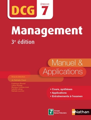 Management DCG 7. Manuel & applications 3e édition