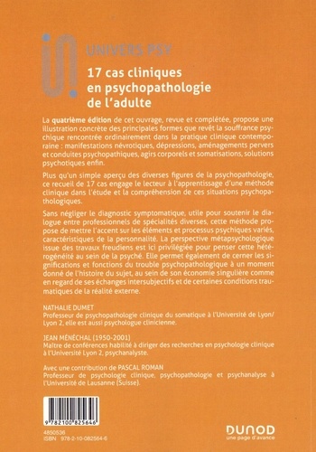 17 cas cliniques en psychopathologie de l'adulte 4e édition