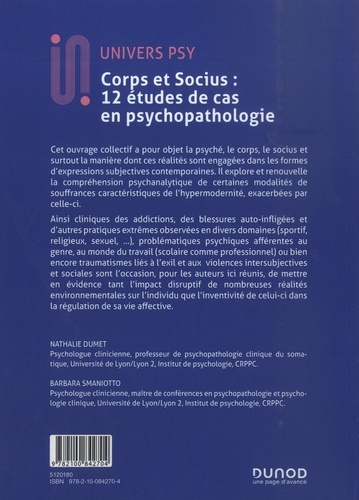 Corps et socius. 12 études de cas en psychopathologie