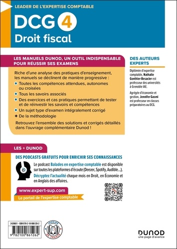 DCG 4. Droit fiscal  Edition 2024-2025
