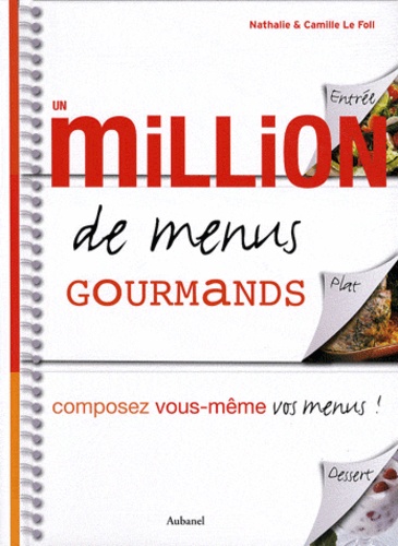 Nathalie Le Foll et Camille Le Foll - Un million de menus gourmands - Composez vous-mêmes vos menus !.