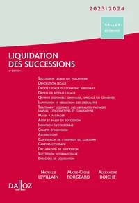 Liquidation des successions
