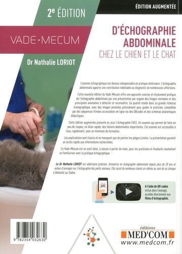 Vade-mecum d'échographie abdominale chez le chien et le chat 2e édition revue et augmentée