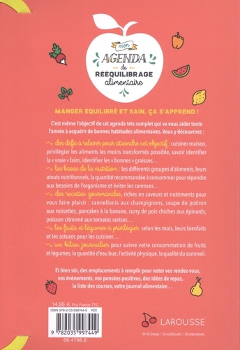 Mon agenda de rééquilibrage alimentaire. 365 jours pour manger sainement en se faisant plaisir