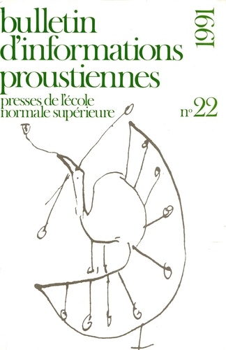 Nathalie Mauriac Dyer - Bulletin d'informations proustiennes N° 22/1991 : .