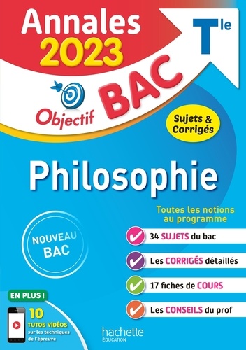 Philosophie Tle. Sujets & corrigés  Edition 2023