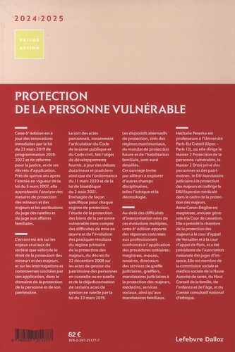 Protection de la personne vulnérable. Protection judiciaire et juridique des mineurs et des majeurs  Edition 2024-2025