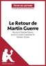 Nathalie Roland - Le retour de Martin Guerre de Davis, Carrière et Vigne - Fiche de lecture.