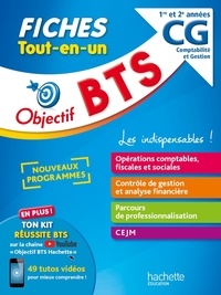 Nathalie Rubaud et Mohamed Kébli - Objectif BTS CG Comptabilité Gestion 1re et 2e année - Fiches Tout-en-un.