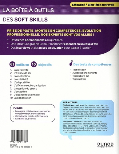 La boîte à outils des soft skills. 63 outils clés en main + 4 tests de compétences