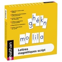  Nathan matériel éducatif - Lettres magnétiques script.