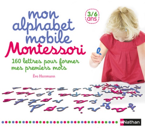  Nathan - Mon alphabet mobile Montessori - Avec 160 lettres et un livret d'utilisation.
