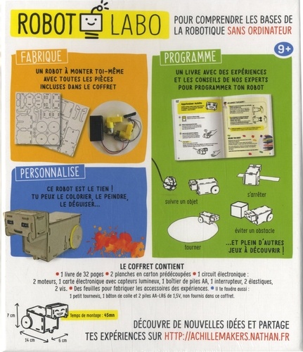 Robot Labo. Fabrique et programme ton robot sans ordinateur !