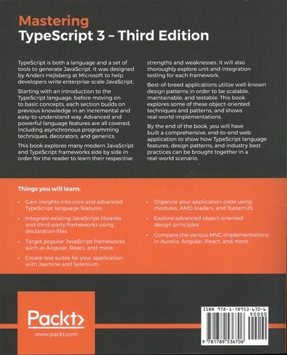 Mastering TypeScript 3 3rd edition