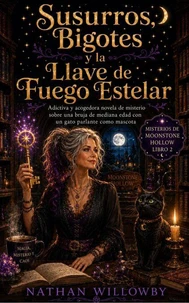 Susurros, Bigotes y la Llave de Fuego Estelar: Adictiva y acogedora novela de misterio sobre una bruja de mediana edad con un gato parlante como mascota (Misterios de Moonstone Hollow, Libro 2)