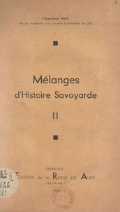Mélanges d'Histoire savoyarde (2)