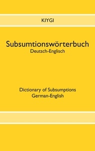 Nazim Kiygi - Subsumtionswörterbuch Deutsch-Englisch.
