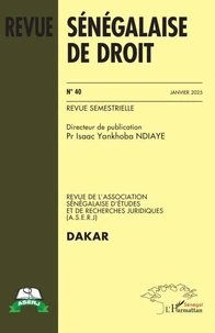 Revue Sénégalaise de droit N° 40, janvier 2025