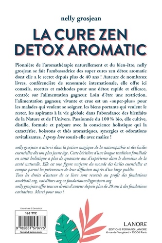 La cure zen détox aromatic - Perdre poids,... de Nelly Grosjean - Grand  Format - Livre - Decitre