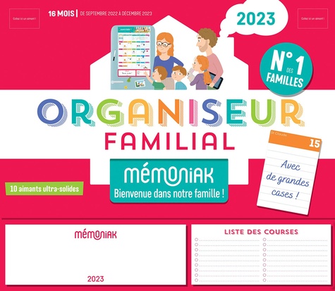 Organiseur familial Mémoniak - Calendrier... de Nesk - Livre - Decitre