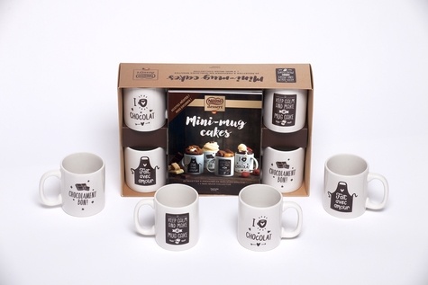 Mini-mug Cakes. Coffret avec un livre de 20 recettes et 4 mini-mugs - Nestlé