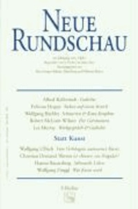 Neue Rundschau 2005/1 - Statt Kunst.