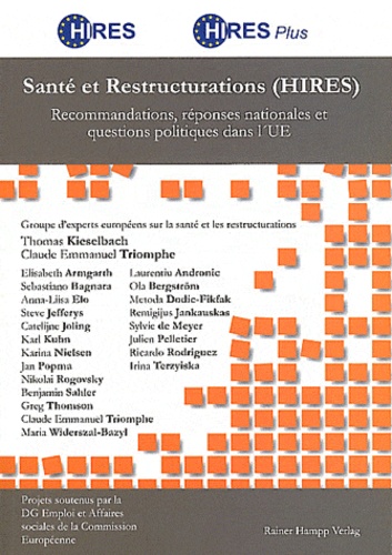  Neuer Europa Verlag - Santé et Restructurations (HIRES) : Recommandations, réponses nationales et questions politiques dans l'UE.